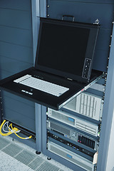 Image showing network server room