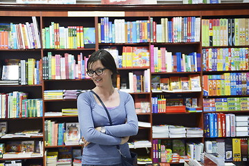 Image showing female in library