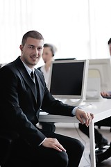 Image showing business people group working in customer and helpdesk office