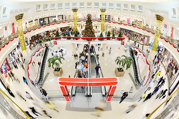 Image showing Interior of a shopping mall