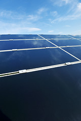 Image showing solar panel renewable energy field