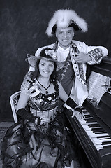 Image showing retro couple