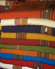 Image showing hand made woven objects guatemala