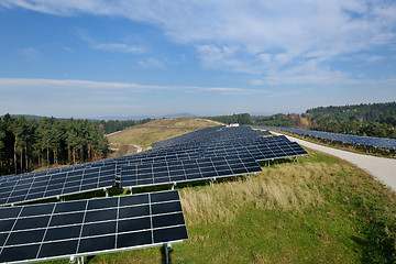 Image showing solar panel renewable energy field