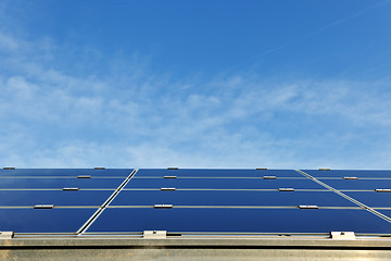 Image showing solar panel renewable energy field