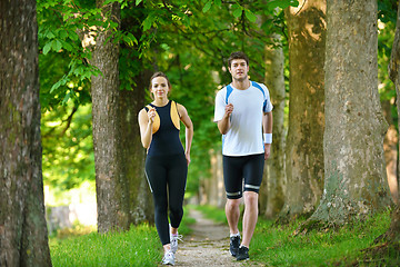 Image showing couple jogging