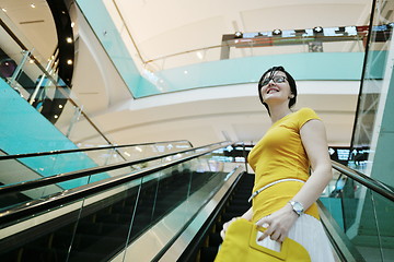 Image showing happy woman shopping