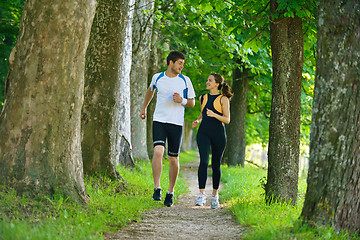 Image showing couple jogging