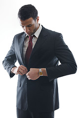 Image showing business man isolated over white background