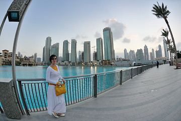 Image showing happy tourist woman