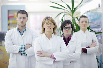 Image showing pharmacy drugstore people team