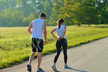 Image showing couple jogging