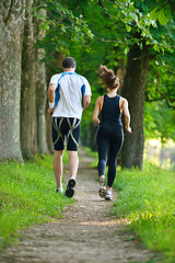 Image showing couple jogging