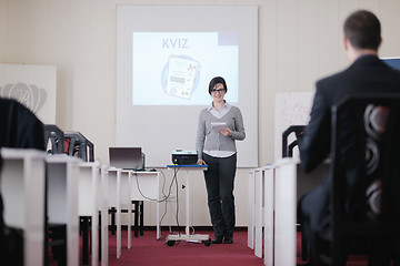 Image showing business people group on seminar