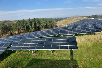 Image showing solar panel renewable energy field