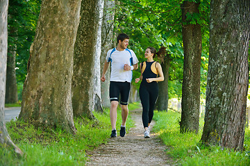 Image showing couple jogging