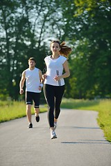 Image showing couple jogging