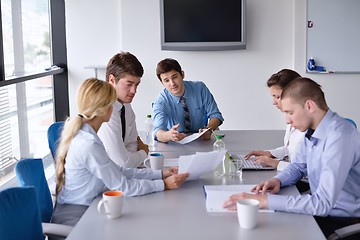 Image showing business people in a meeting at office