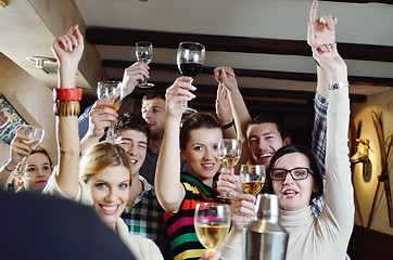 Image showing Group of happy young people