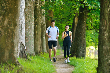 Image showing couple jogging