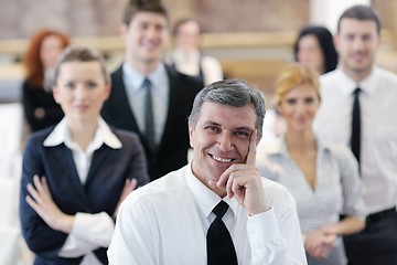 Image showing business people group on seminar