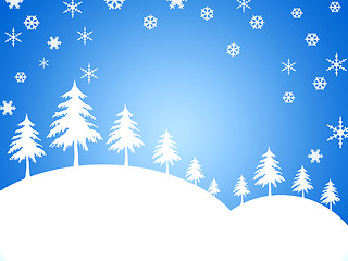 Image showing WINTER BACKGROUND