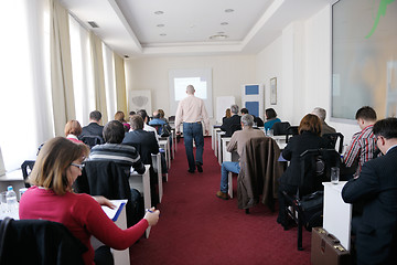 Image showing business people group on seminar