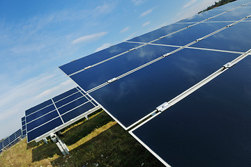 Image showing solar panel renewable energy field