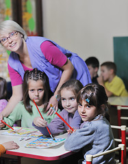 Image showing preschool  kids