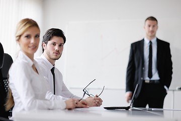 Image showing business people in a meeting at office