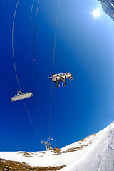 Image showing Ski lift