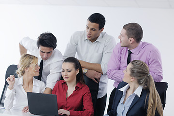 Image showing business people group on meeting