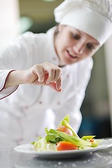 Image showing chef preparing meal