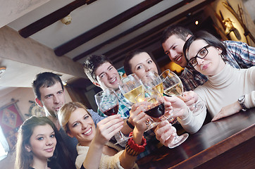 Image showing Group of happy young people