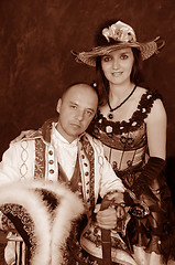 Image showing retro couple