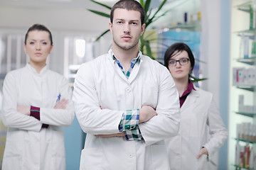 Image showing pharmacy drugstore people team