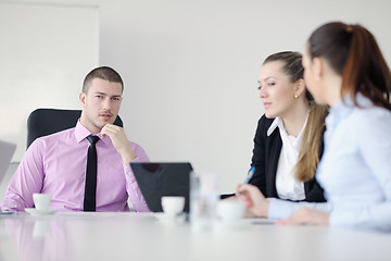 Image showing business people group on meeting