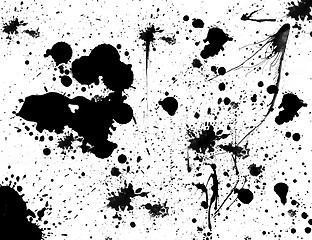 Image showing Ink splats