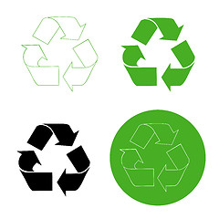 Image showing Recycle Symbols