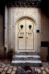 Image showing door in the casbha of sousse in  tunisia