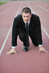 Image showing business man in sport