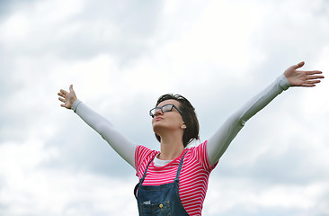 Image showing Enjoying the nature and life