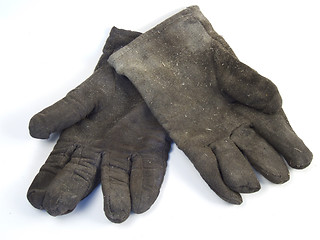 Image showing Dirty and used work gloves