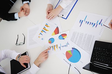 Image showing business people in a meeting at office