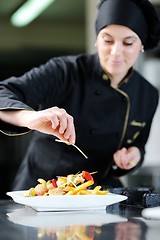 Image showing chef preparing meal