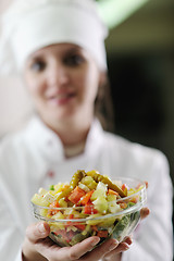 Image showing chef preparing meal