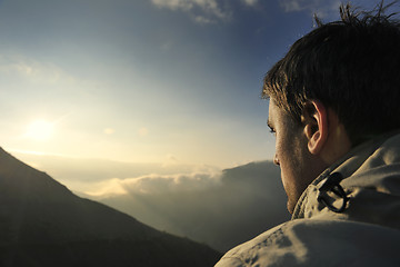 Image showing fresh sunrise at mountain