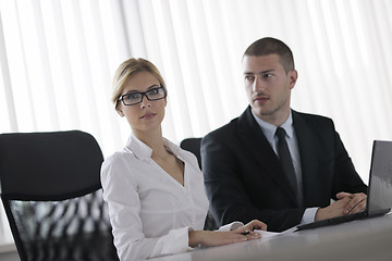 Image showing business people in a meeting at office