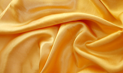 Image showing Yellow satin