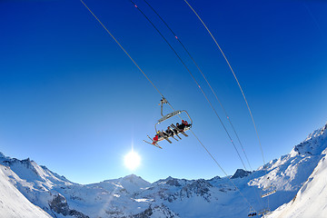 Image showing Ski lift